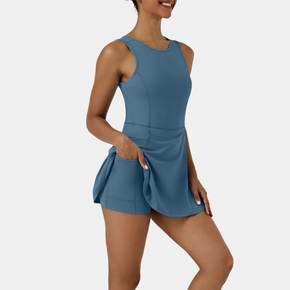 Halara Backless 2-in-1 Pocket Mini Flare Golf Active Dress
